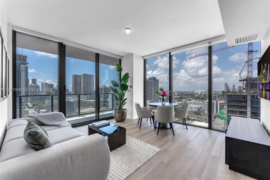 Furnished interior view inside a new home in , Miami (Image 14).