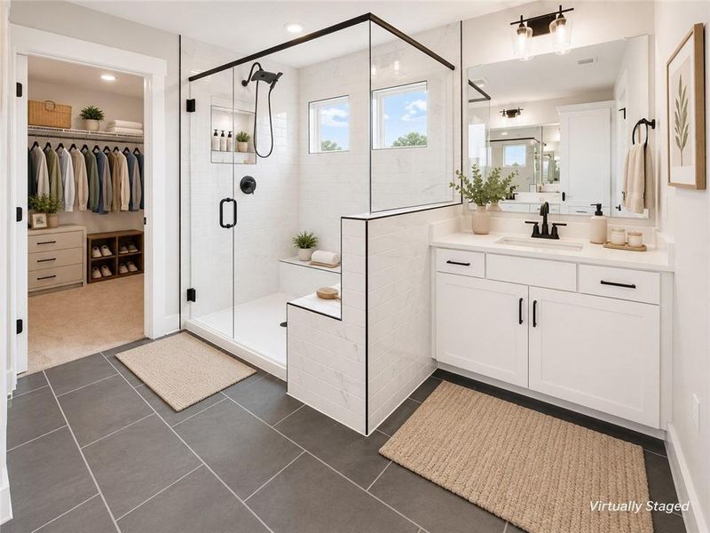 Furnished interior view inside a new home in , Hoschton (Image 21).