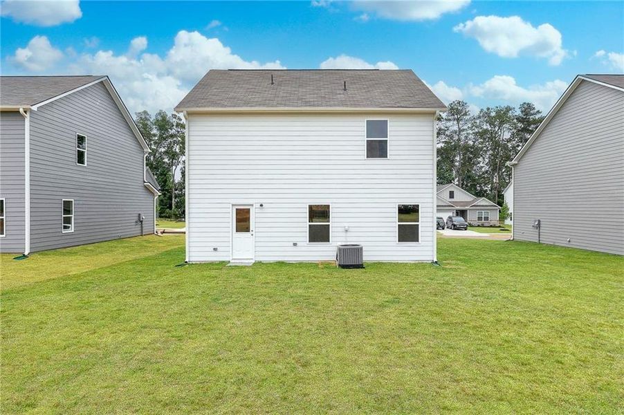 Exterior details and patio area of a home in Lake Preserve at Jackson Trail, Jefferson (Image 3).