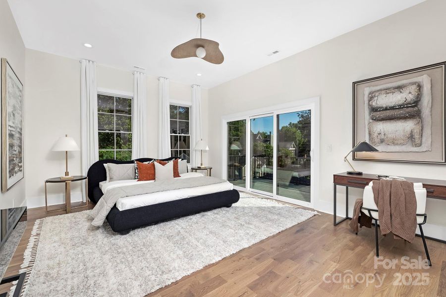 Furnished interior view inside a new home in , Charlotte (Image 38).