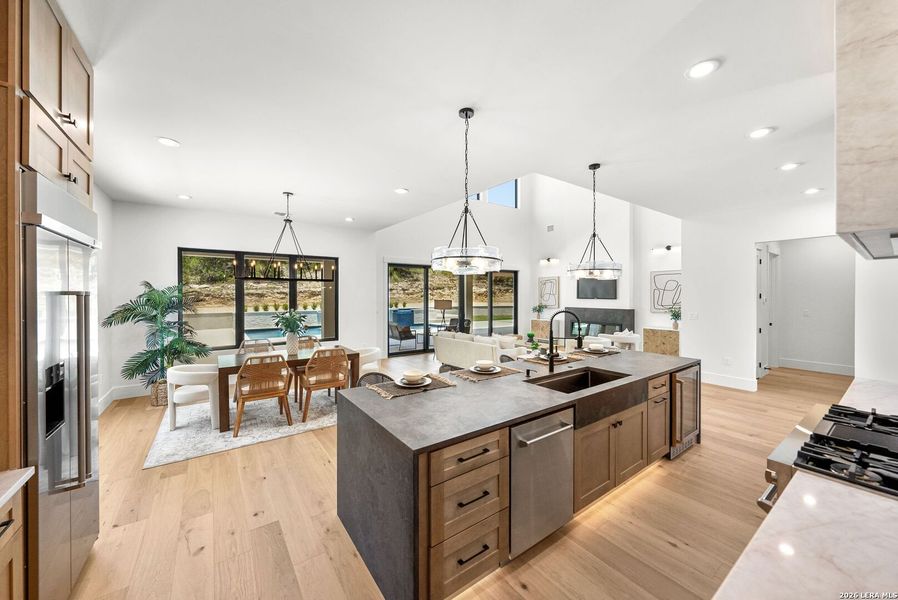 Furnished interior view inside a new home in , Boerne (Image 7).