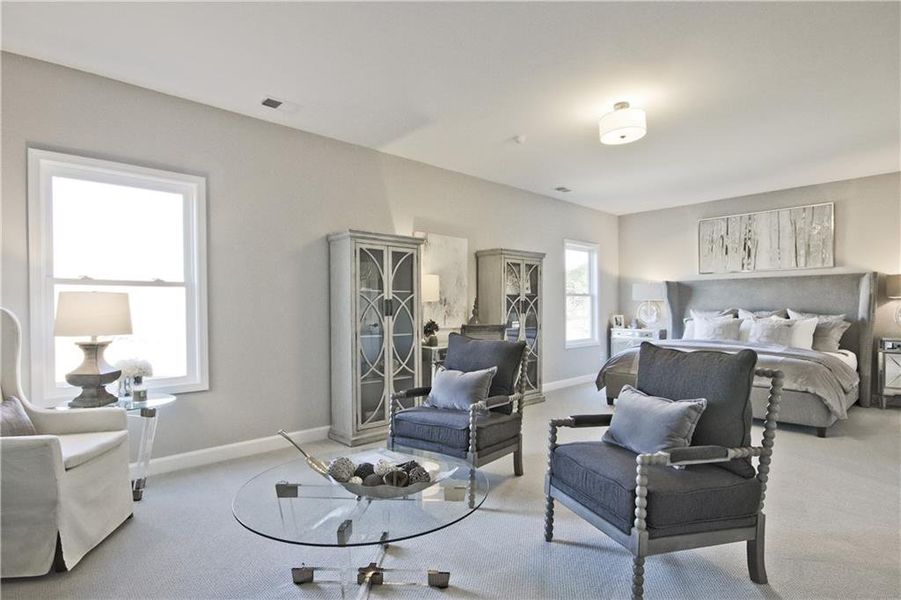 Furnished interior view inside a new home in Courtyards at Traditions, Cumming (Image 33).