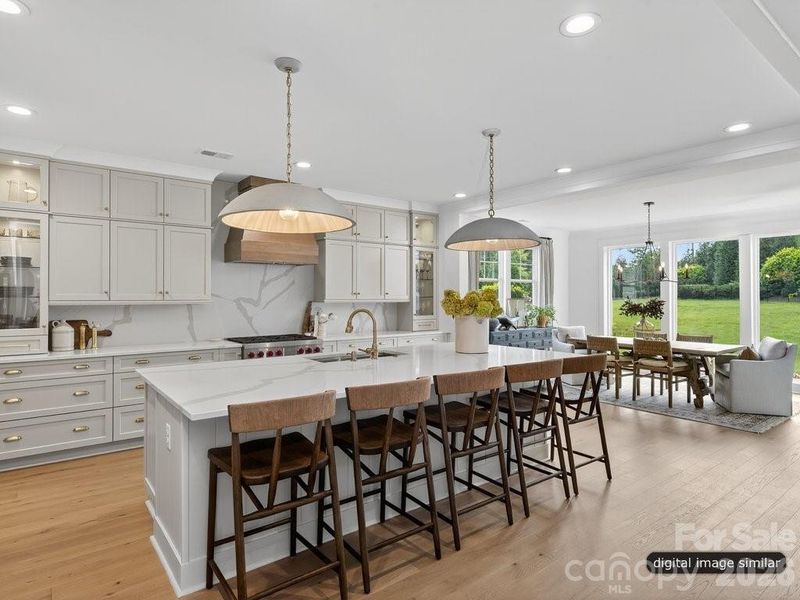 Furnished interior view inside a new home in , Charlotte (Image 25).