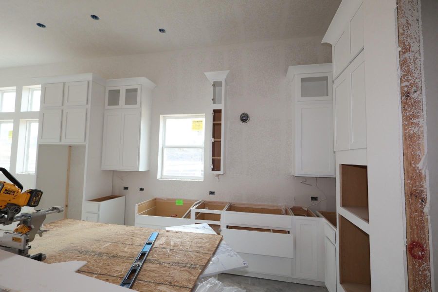 In-progress construction of a new home in Two Step Farm 42', Montgomery, TX (Image 10).