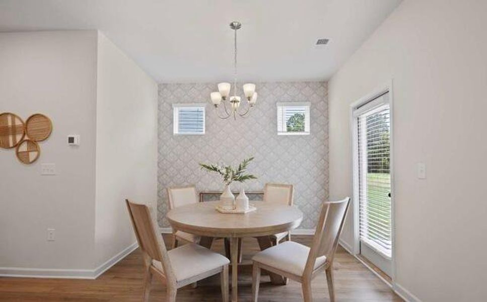 Furnished interior view inside a new home in Walden Park - The Retreat, Jonesboro (Image 14). Furnished interior view inside a new home in Walden Park - The Retreat, Jonesboro (Image 14).