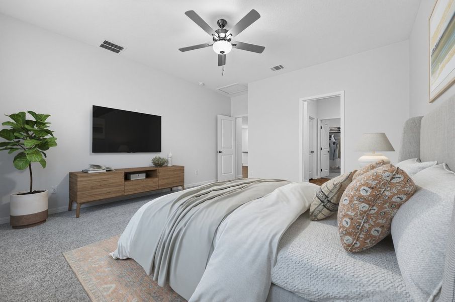 Furnished interior view inside a new home in Sunfield, Buda (Image 13).