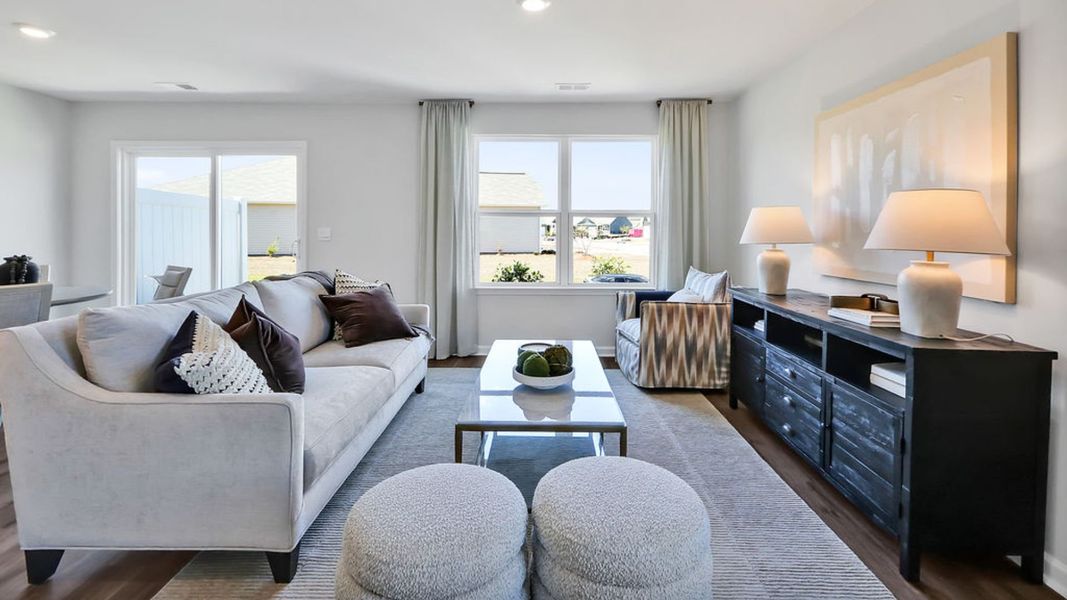 Representative furnished interior of a home built from the MITCHELL TOWNHOME by D.R. Horton in Grayson Park Townhomes, Leland (Image 14). Representative furnished interior of a home built from the MITCHELL TOWNHOME by D.R. Horton in Grayson Park Townhomes, Leland (Image 14).