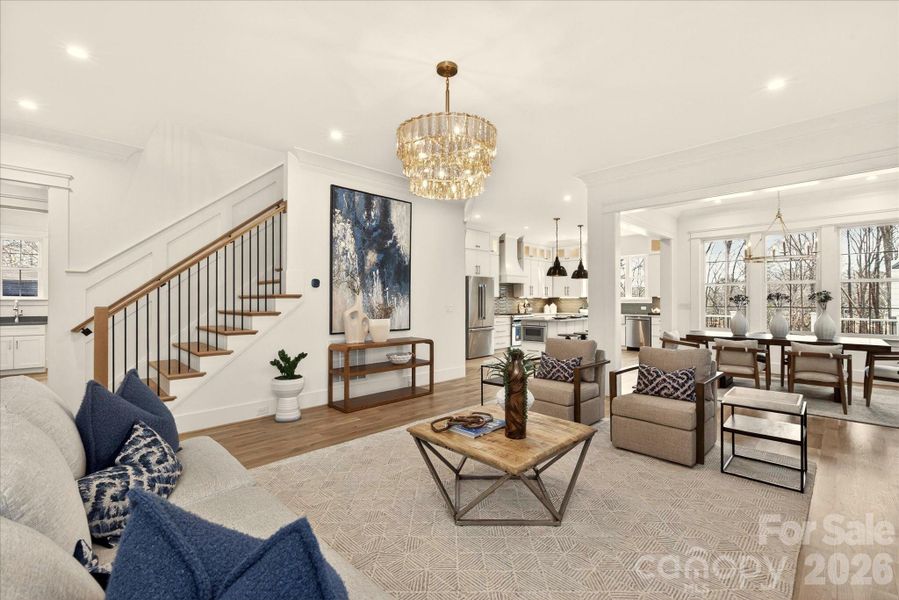 Furnished interior view inside a new home in , Charlotte (Image 13). Furnished interior view inside a new home in , Charlotte (Image 13).