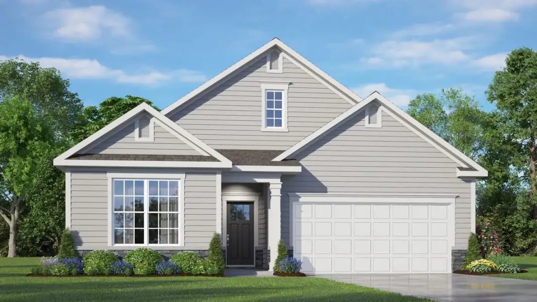 Representative exterior photo of a completed home built from the CLIFTON - Freedom by D.R. Horton in Chambray, New Bern, NC (Image 4).