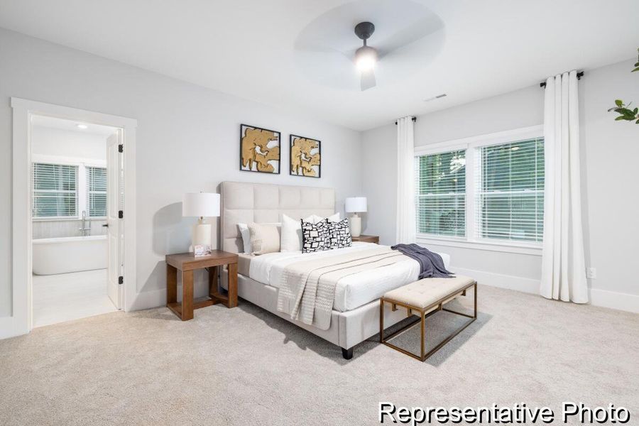 Furnished interior view inside a new home in , Ravenel (Image 37).