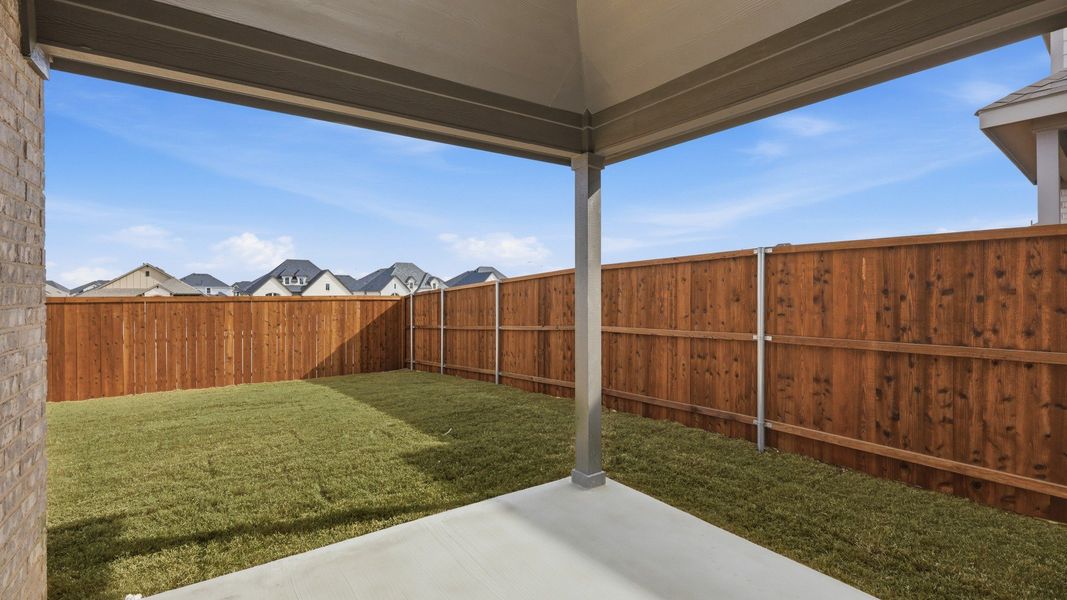 Exterior details and patio area of a home in Wildflower Ranch, Fort Worth (Image 4).