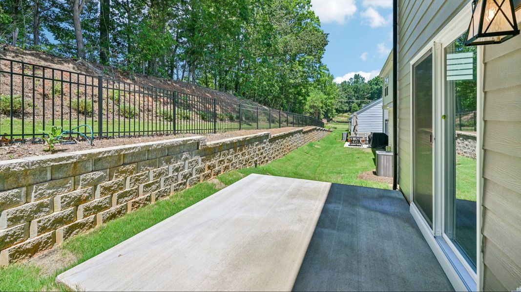 The Neroli Plan by DRB homes in Farms at Bellingham, Mooresville NC - Backyard The Neroli Plan by DRB homes in Farms at Bellingham, Mooresville NC - Backyard