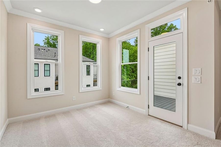 Spacious, unfurnished interior of a new home in Byers Park, Alpharetta (Image 39).