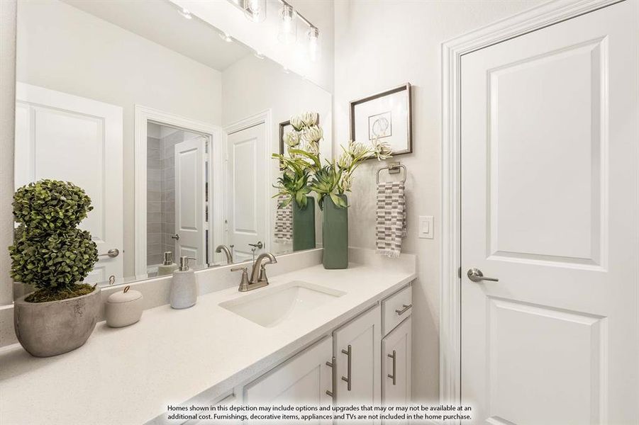 Furnished interior view inside a new home in ArrowBrooke, Aubrey (Image 28).