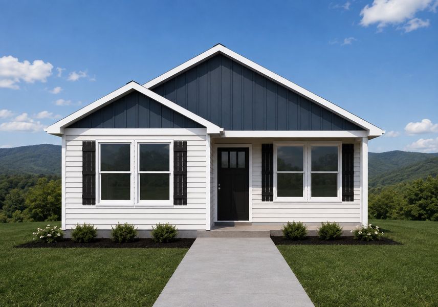 Representative exterior photo of a completed home built from the Lexington by Enchanted Homes in Arcadia Village, Spartanburg, SC (Image 1). Representative exterior photo of a completed home built from the Lexington by Enchanted Homes in Arcadia Village, Spartanburg, SC (Image 1).