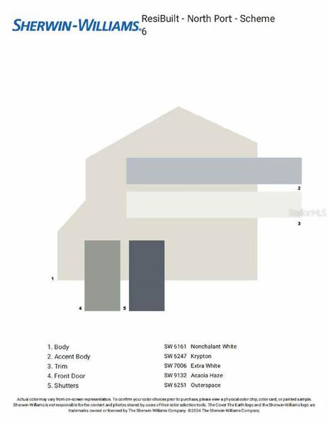 Sample of building materials used in homes in , North Port (Image 52).