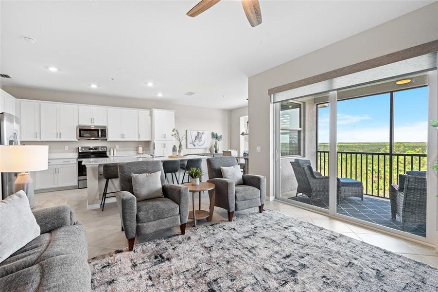 Furnished interior view inside a new home in , Punta Gorda (Image 15).