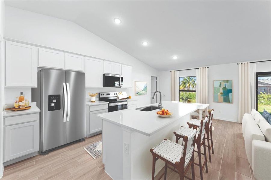 Furnished interior view inside a new home in , Englewood (Image 6).