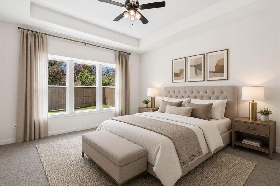 Furnished interior view inside a new home in The Colony, Bastrop (Image 5).