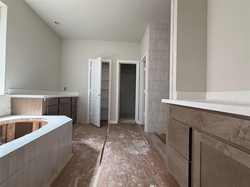 In-progress construction of a new home in Elyson 45' & 70', Katy, TX (Image 9).