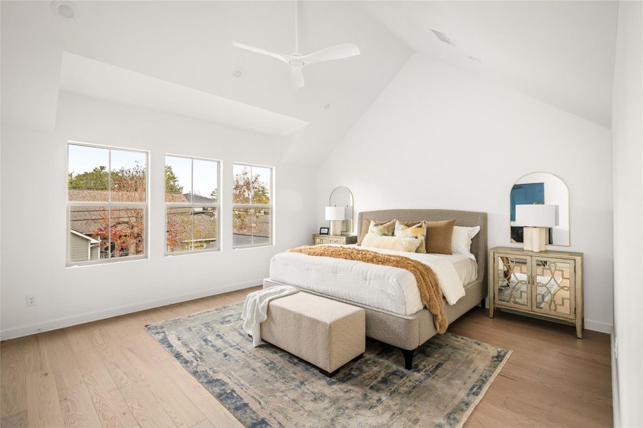 Furnished interior view inside a new home in , Houston (Image 18).