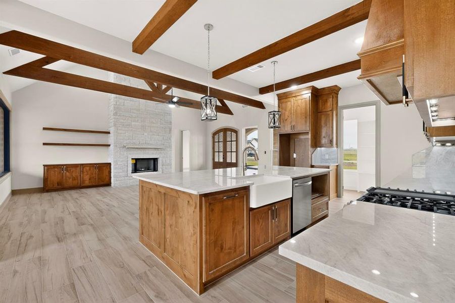 Furnished interior view inside a new home in , Celeste (Image 32).