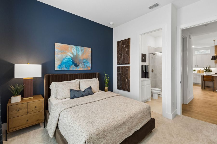 Furnished interior view inside a new home in Painted Tree Woodland West, McKinney (Image 31). Furnished interior view inside a new home in Painted Tree Woodland West, McKinney (Image 31).