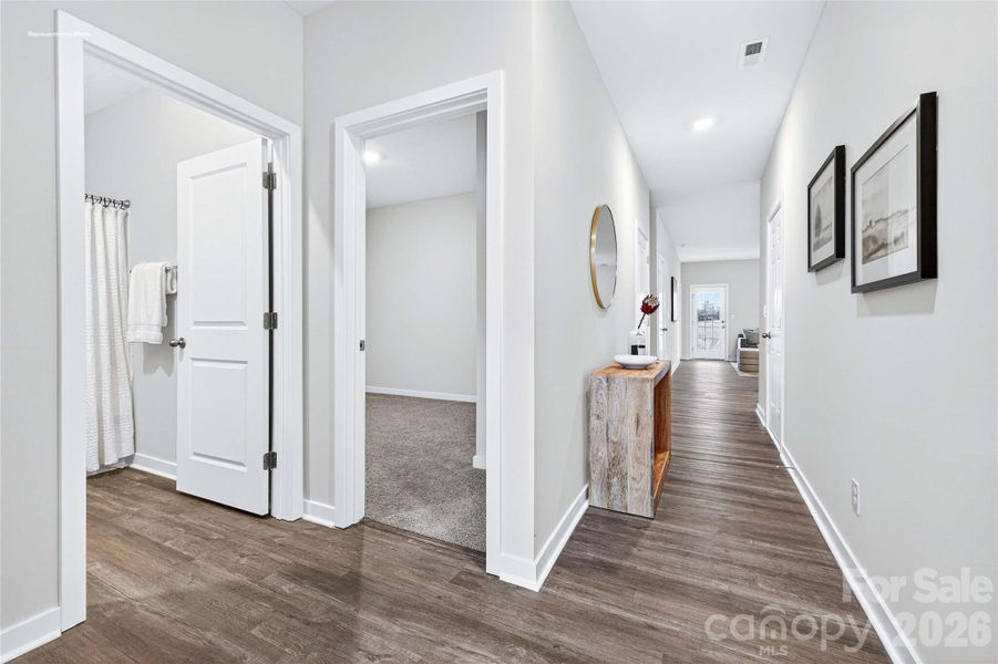 Furnished interior view inside a new home in The Hamptons at Hickory, Hickory (Image 8). Furnished interior view inside a new home in The Hamptons at Hickory, Hickory (Image 8).