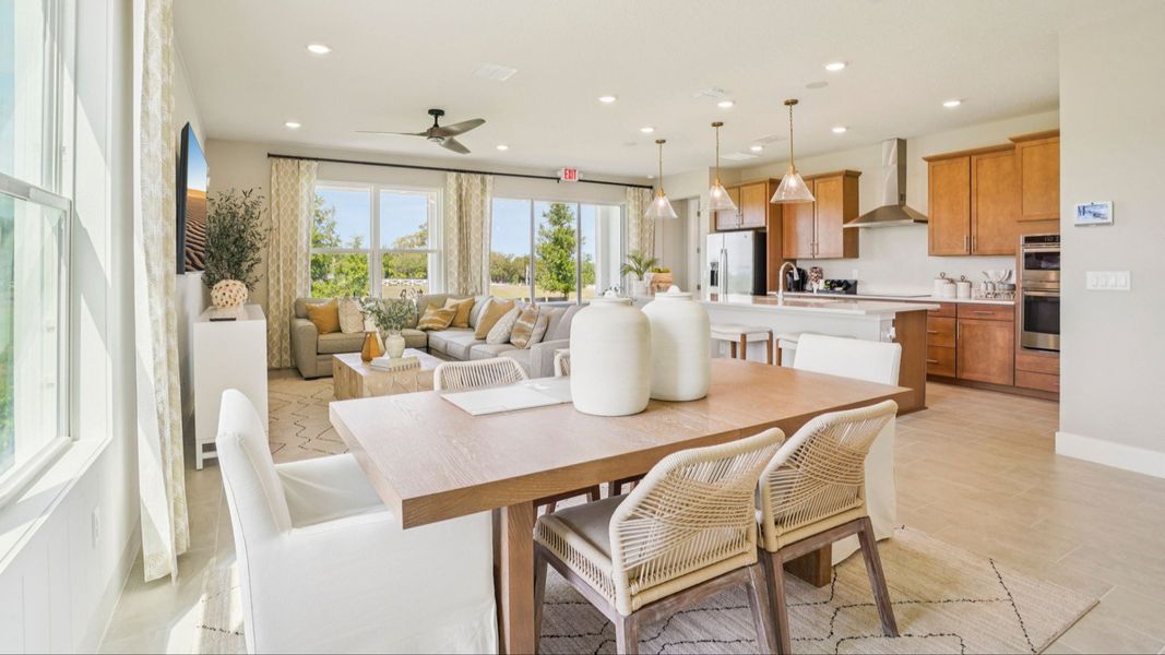 Representative furnished interior of a home built from the Sweetgum by DRB Homes in Ardisia Park, New Smyrna Beach (Image 13).