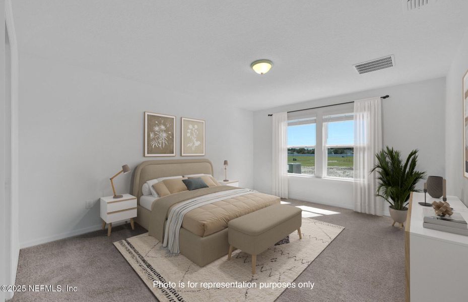 Furnished interior view inside a new home in Wells Landing, Jacksonville (Image 12). Furnished interior view inside a new home in Wells Landing, Jacksonville (Image 12).