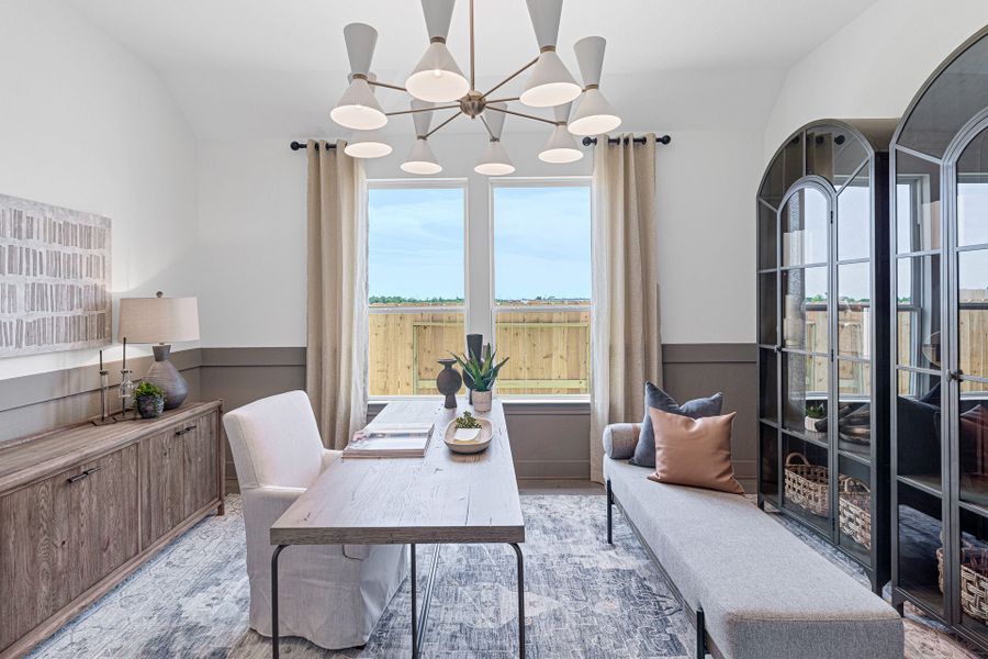 Representative furnished interior of a home built from the Elmaton by Pulte Homes in Blue Creek Trails, Richmond (Image 4). Representative furnished interior of a home built from the Elmaton by Pulte Homes in Blue Creek Trails, Richmond (Image 4).