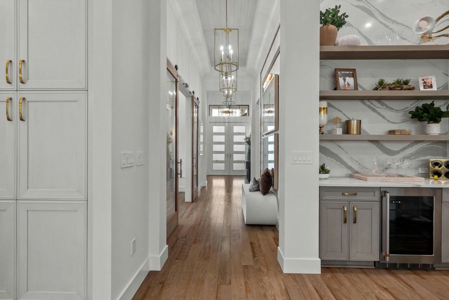 2D floor plan layout for the Indigo by GHO Homes in Seaglass, Vero Beach, FL (Image 118).