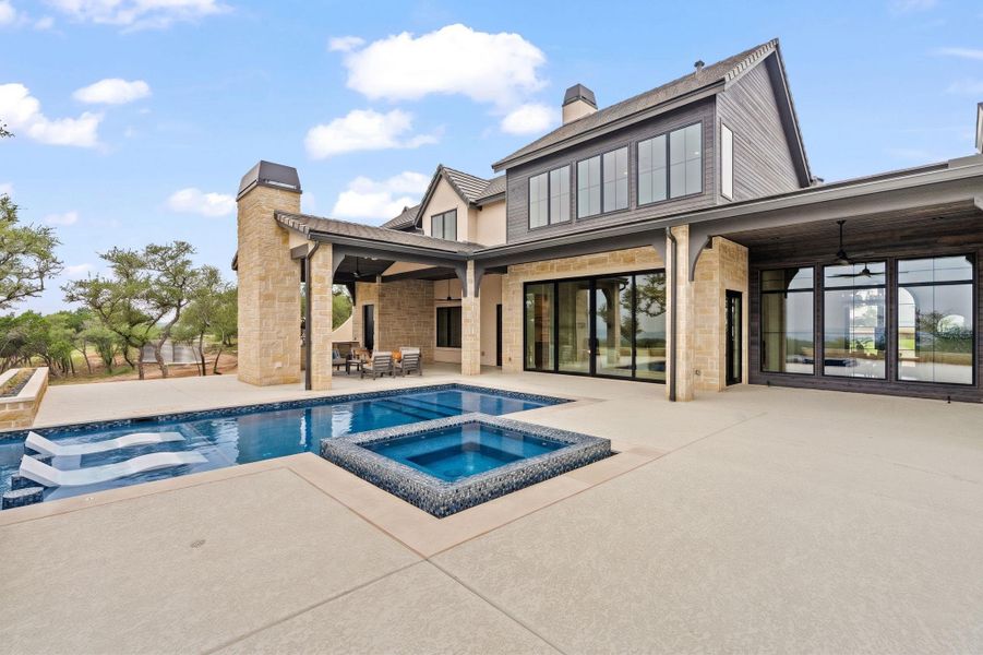 Exterior details and patio area of a home in , Dripping Springs (Image 22).