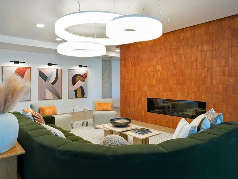 Furnished interior view inside a new home in One Oak, Austin (Image 15).