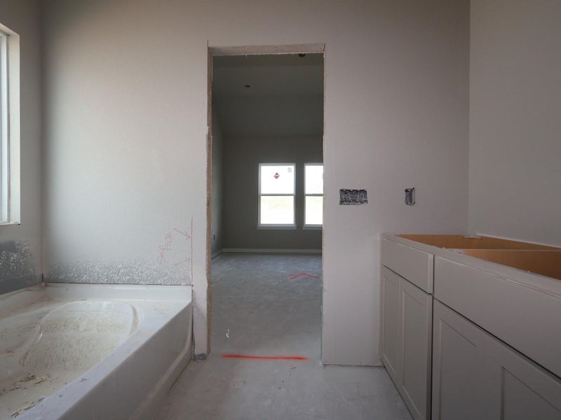 In-progress construction of a new home in Cascades at Onion Creek, Austin, TX (Image 5).