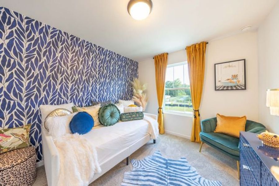 Representative furnished interior of a home built from the Myka TH by True Homes in Village at Reedy Creek Townhomes, Charlotte (Image 13).