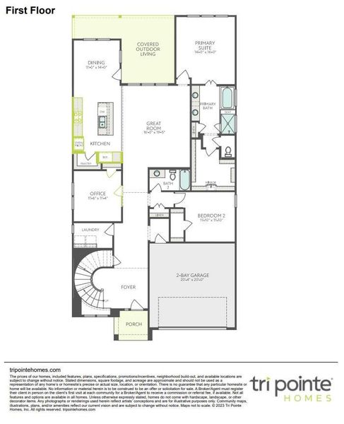 2D floor plan layout of this home in Woodson’s Reserve, Spring, TX (Image 3).