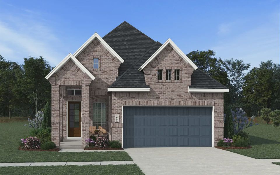 Representative exterior photo of a completed home built from the Toronto by Chesmar Homes in Stillwater Ranch, San Antonio, TX (Image 14).