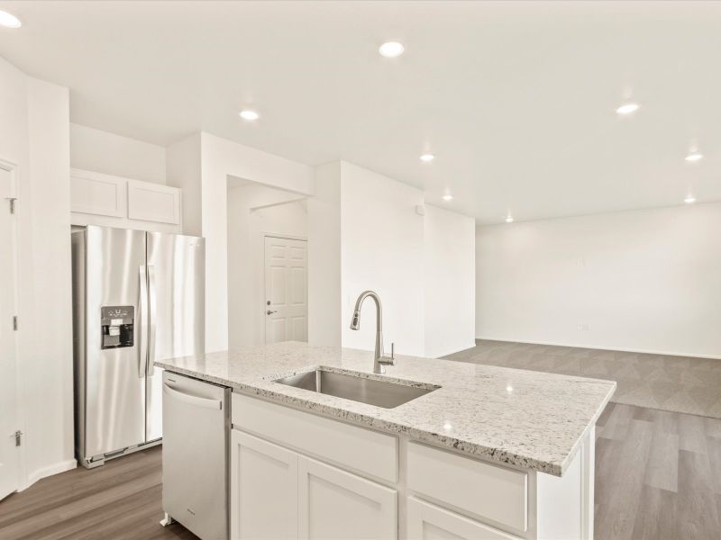 The Pagosa floorplan interior image taken at a Meritage Homes community in Northern Colorado.