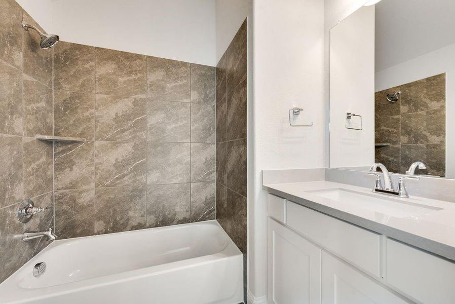 Furnished interior view inside a new home in South Pointe, Mansfield (Image 14).