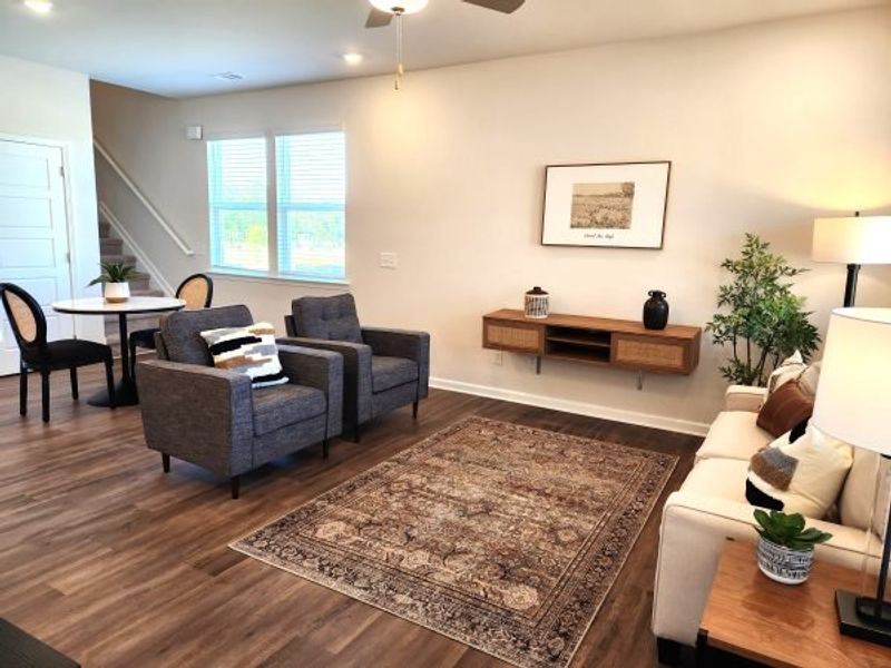 Representative furnished interior of a home built from the Waterford Townhome by Piedmont Residential in The Retreat at Browns Ridge, Newnan (Image 11).