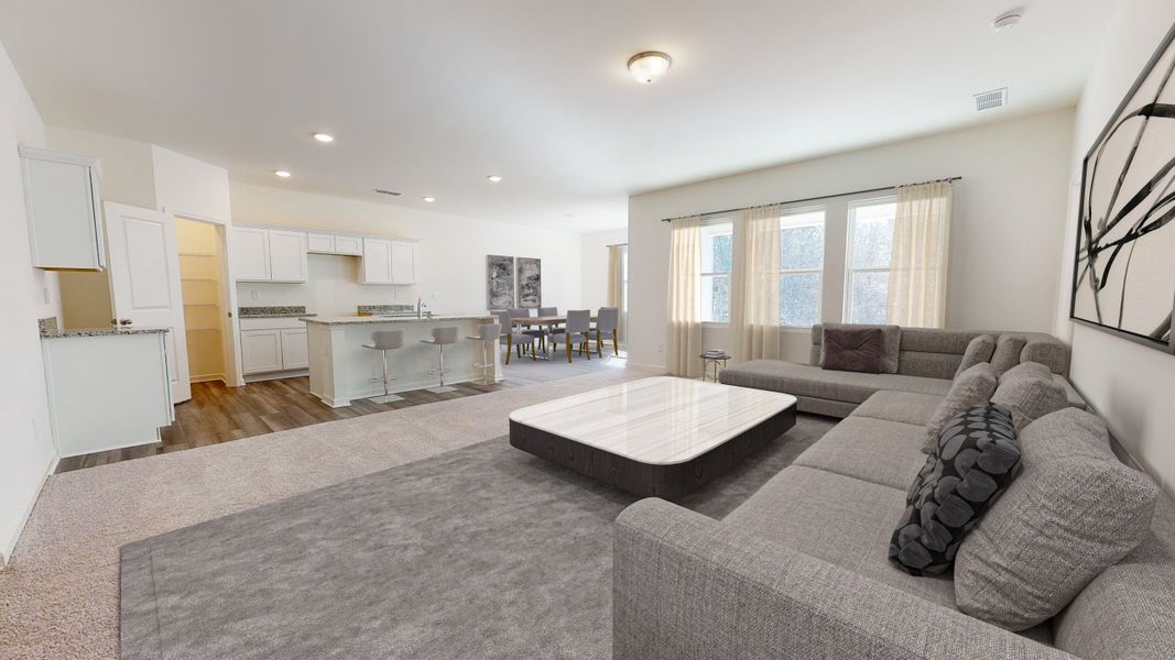 Representative furnished interior of a home built from the Pandora by Starlight Homes in Casteel, Bethlehem (Image 3).