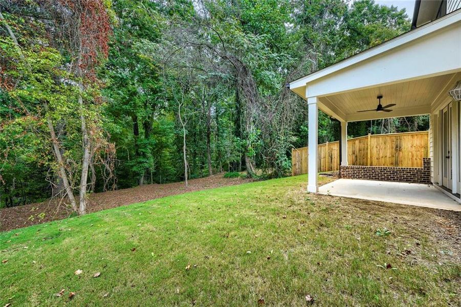Exterior details and patio area of a home in , Atlanta (Image 32).