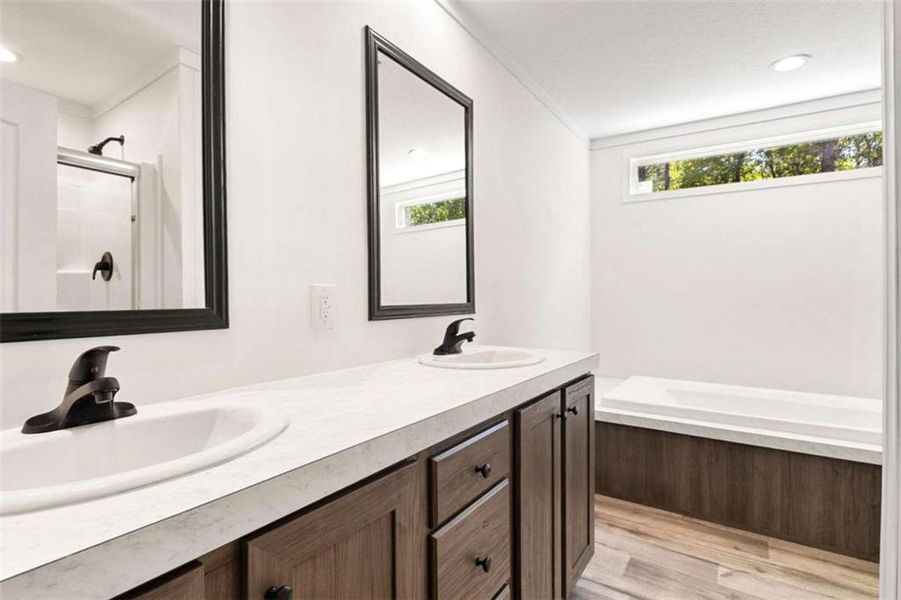 Furnished interior view inside a new home in , Eatonton (Image 9).