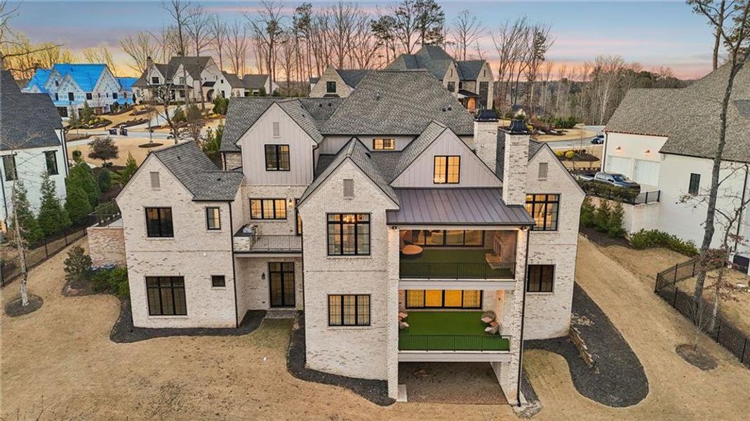 Front exterior of a new home in , Suwanee, GA, highlighting curb appeal (Image 32).