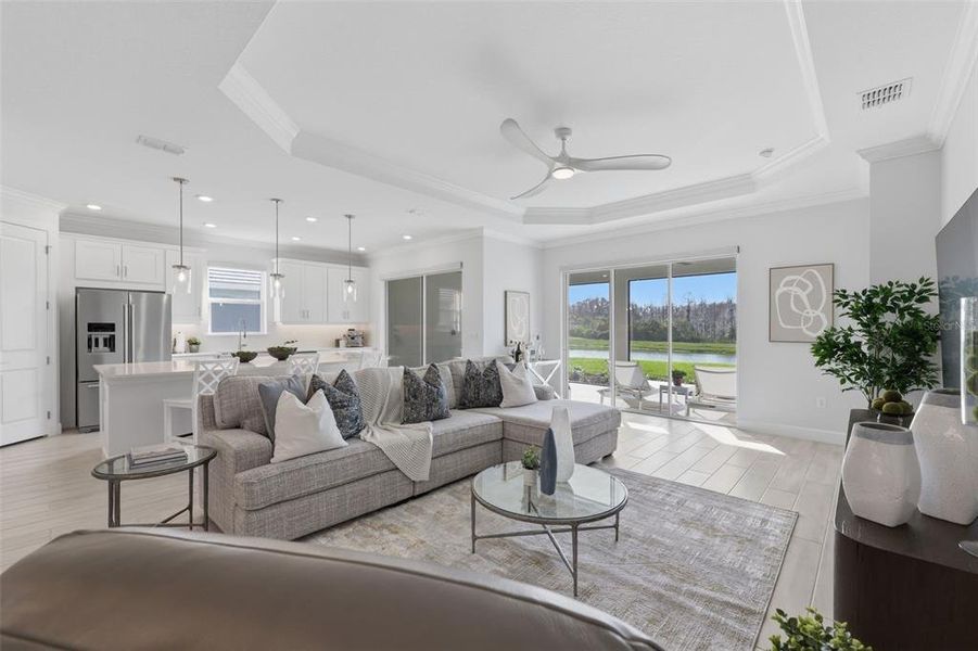 Furnished interior view inside a new home in , Wesley Chapel (Image 15). Furnished interior view inside a new home in , Wesley Chapel (Image 15).