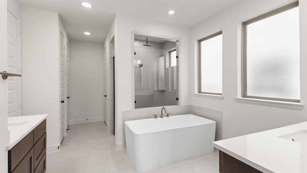 Furnished interior view inside a new home in Bridgeland, Cypress (Image 5).