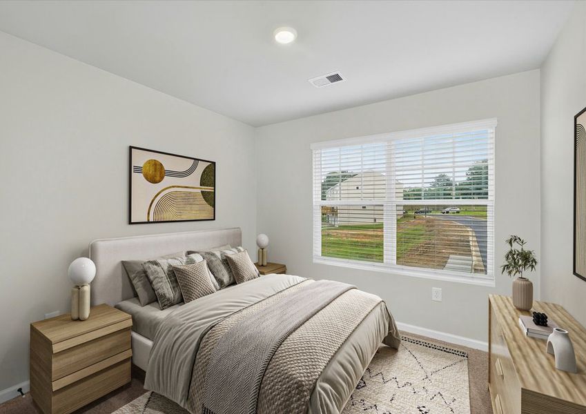 Each bedroom has a closet Each bedroom has a closet