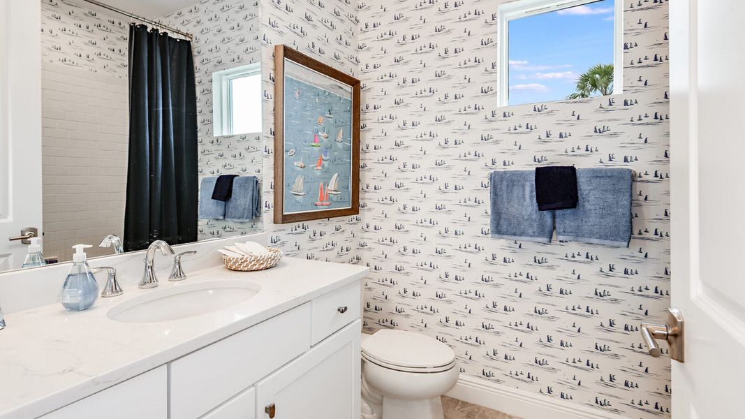 Furnished interior view inside a new home in Palmera, Venice (Image 27).