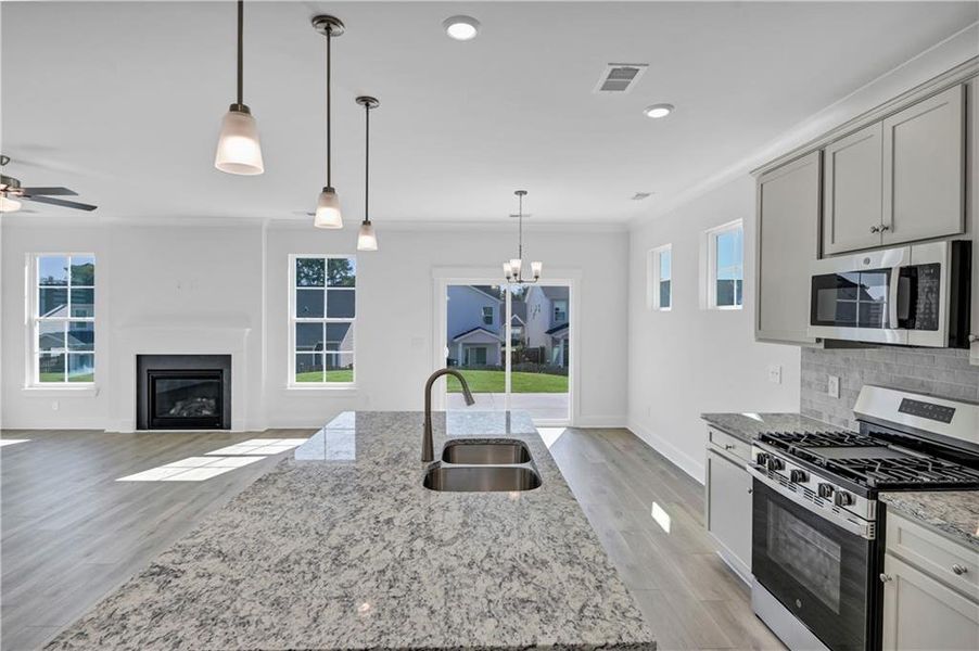 Furnished interior view inside a new home in Villas at Dawsonville, Dawsonville (Image 8).